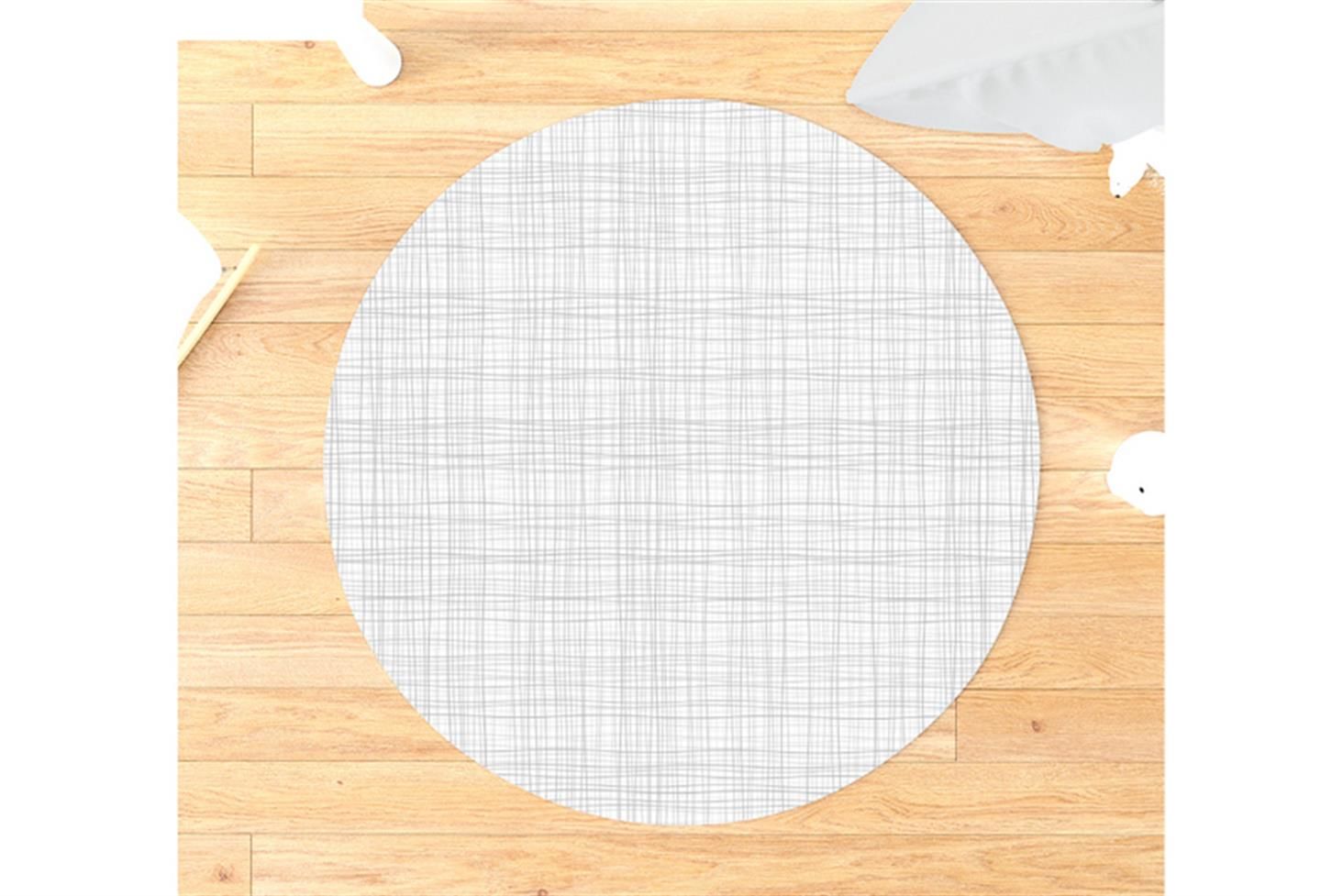 Taht Çocuk Odası Takımı Uyumlu Yuvarlak Kaydırmaz Halı 160x160