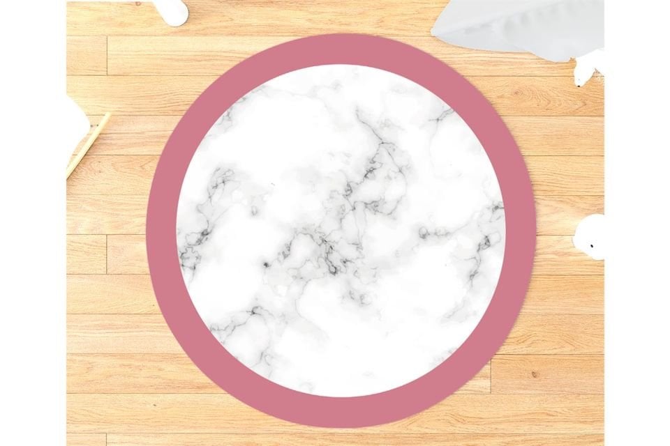 Lilyum Genç Odası Takımı Uyumlu Yuvarlak Kaydırmaz Halı 160x160