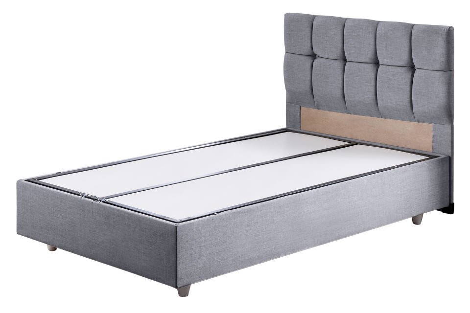 Berlin Baza Başlık Comfort Yatak Seti 90 x 200 - Gri