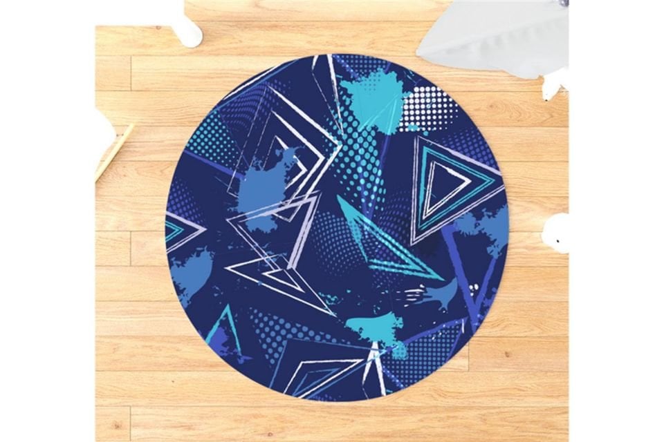 Grand Genç Odası Takımı Uyumlu Yuvarlak Kaydırmaz Halı 160x160