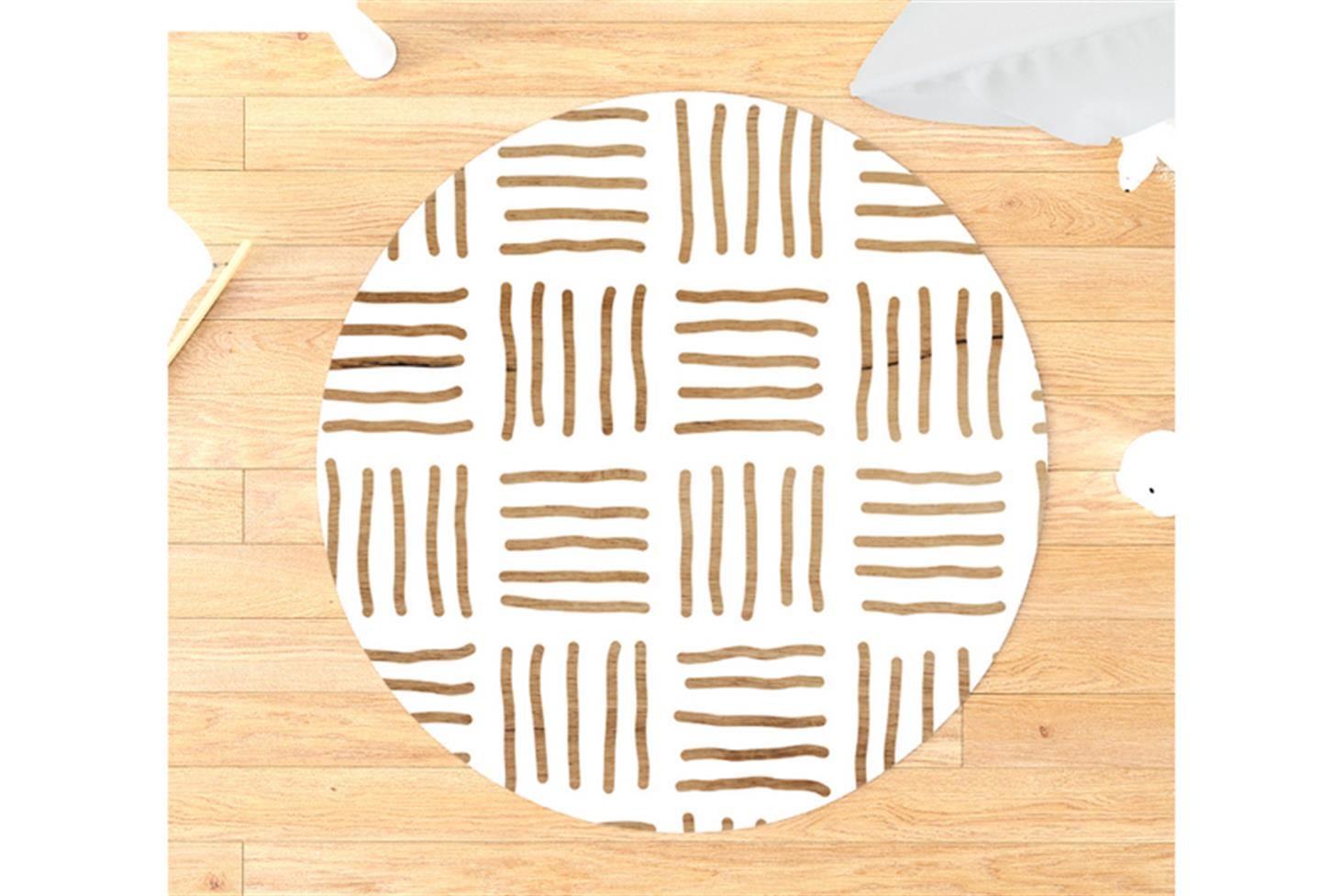 Avrasya Çocuk Odası Takımı Uyumlu Yuvarlak Kaydırmaz Halı 160x160