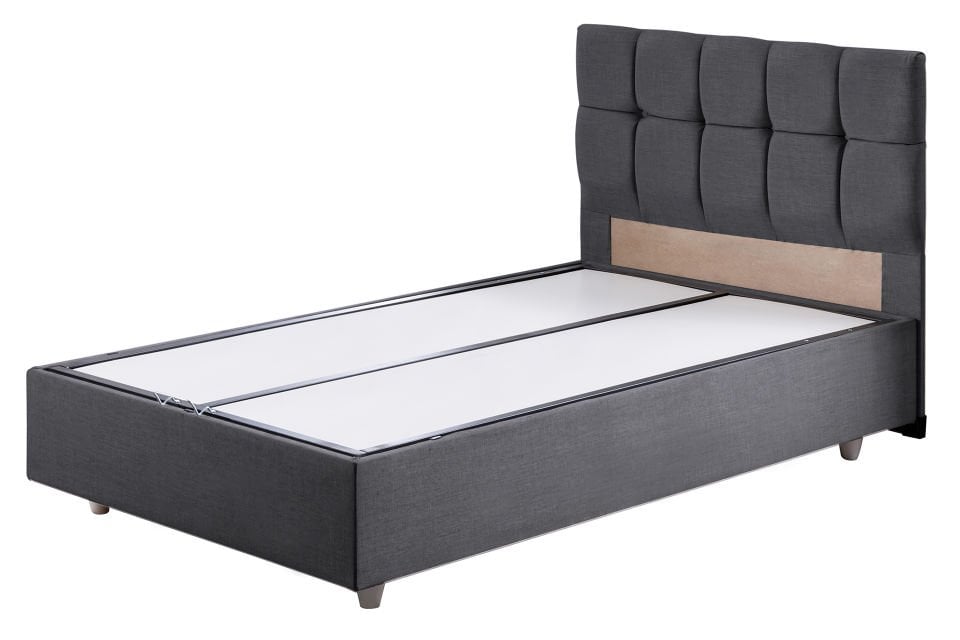 Berlin Baza Başlık Comfort Yatak Seti 90 x 190 - Antrasit