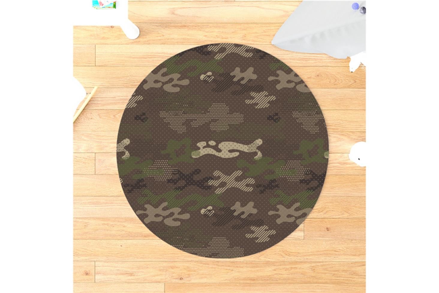 Elit Çocuk Odası Takımı Uyumlu Yuvarlak Kaydırmaz Halı 160x160