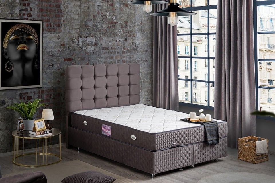 Duke Baza Başlık Deluxe Yatak Seti 180 x 200 - Antrasit