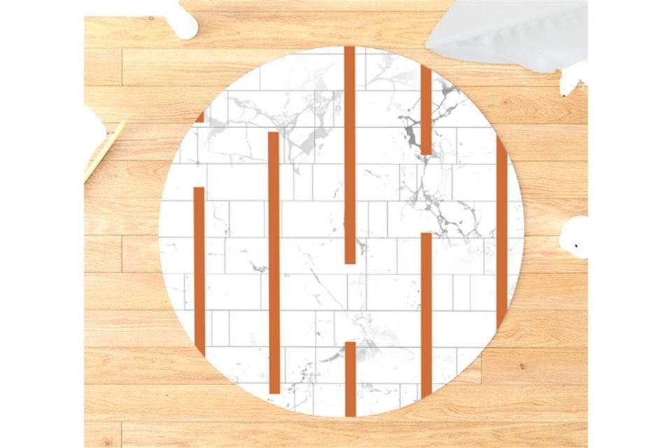 Planör Çocuk Odası Takımı Uyumlu Yuvarlak Kaydırmaz Halı 160x160