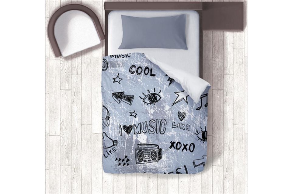 Konteyner Çocuk Odası Takımı Uyumlu Dijital Baskılı Nevresim Takımı