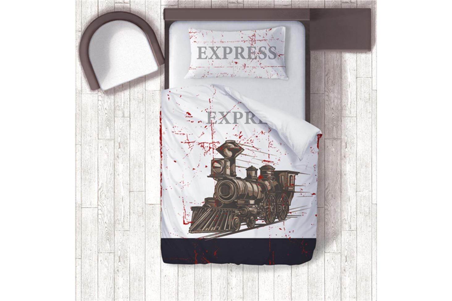 Express Çocuk Odası Takımı Uyumlu Dijital Baskılı Nevresim Takımı