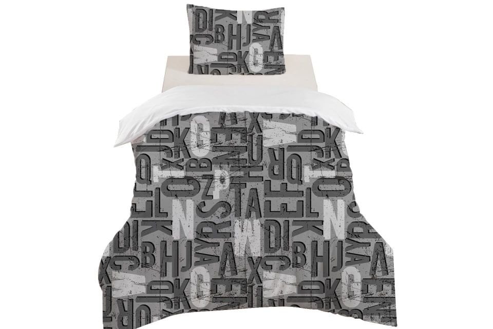 Black Genç Odası Takımı Uyumlu Dijital Baskılı Nevresim Takımı