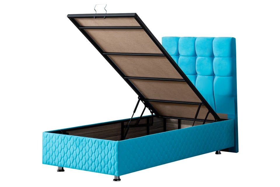 Duke Baza Başlık Deluxe Yatak Seti 90 x 190 - Turkuaz