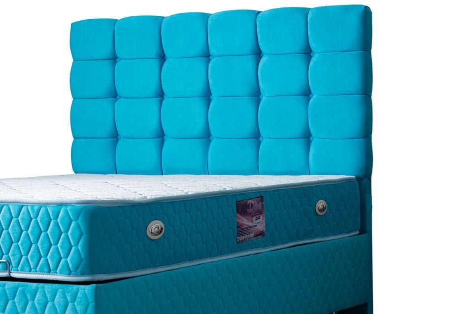 Duke Baza Başlık Deluxe Yatak Seti 140 x 190 - Turkuaz