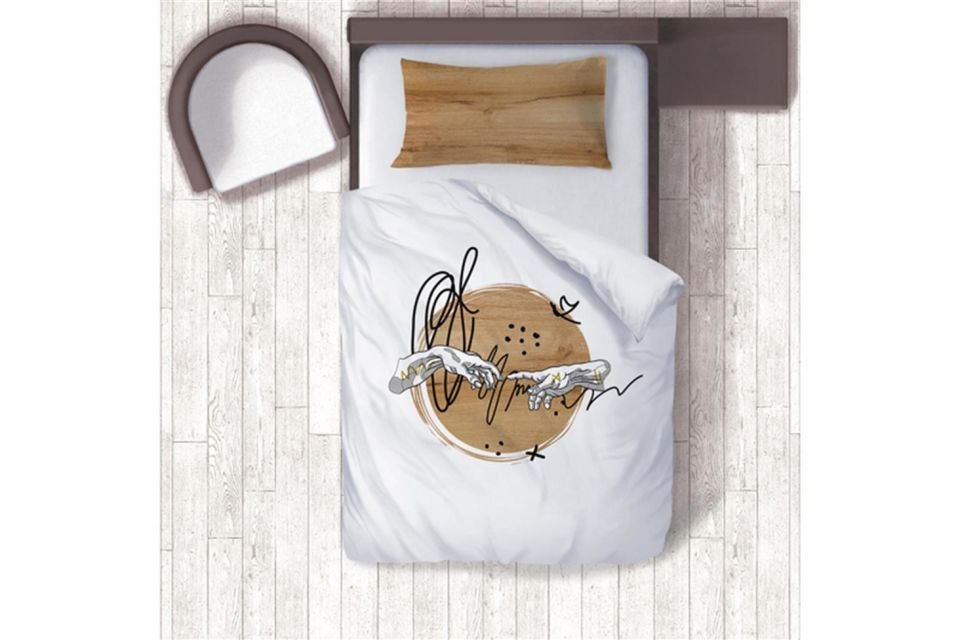 Pallet Genç Odası Takımı Uyumlu Dijital Baskılı Nevresim Takımı