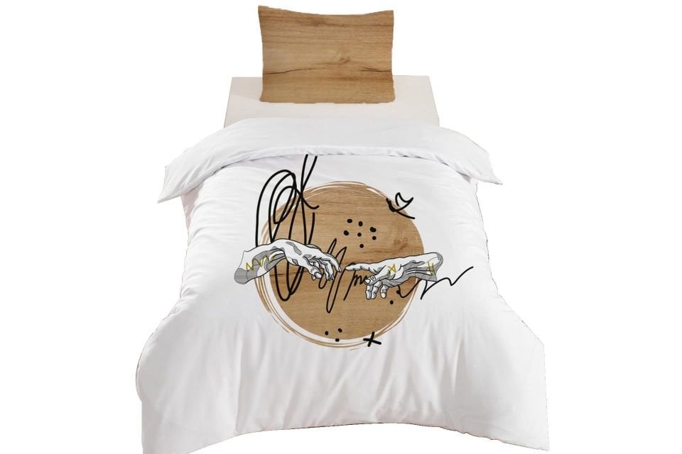 Pallet Genç Odası Takımı Uyumlu Dijital Baskılı Nevresim Takımı