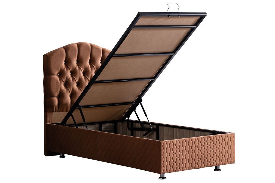 Zümrüt Baza Başlık Seti 100 x 200 - Açık Kahve