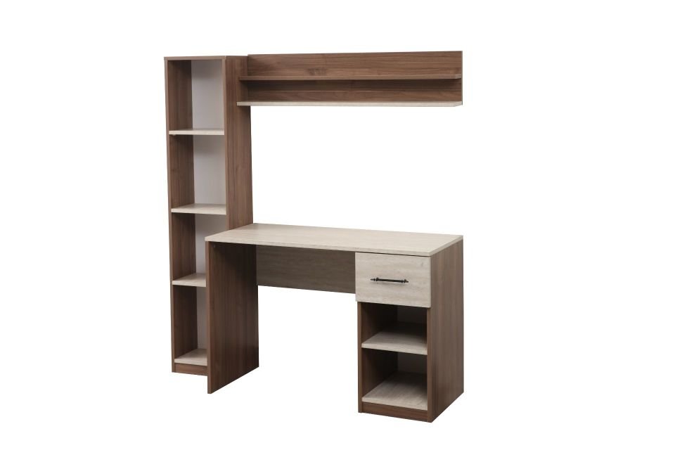 Blesk Kitaplıklı Raflı Çalışma Masası