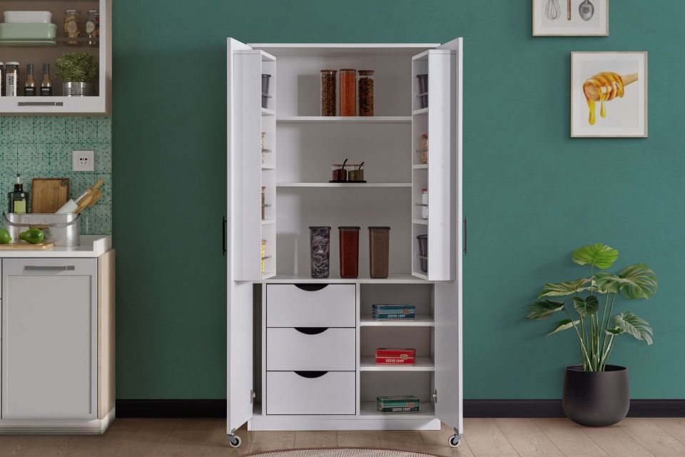 Blesk 2 Kapaklı Büyük Erzak Kiler Dolabı