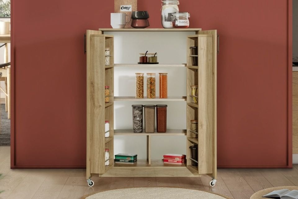 Blesk 2 Kapaklı Küçük Erzak Kiler Dolabı