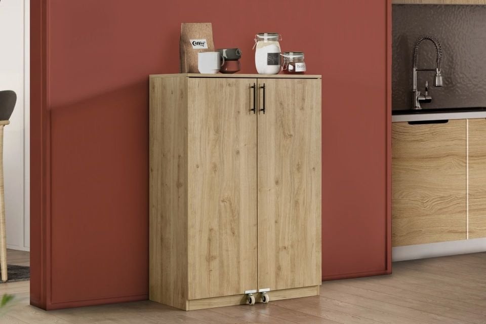 Blesk 2 Kapaklı Küçük Erzak Kiler Dolabı