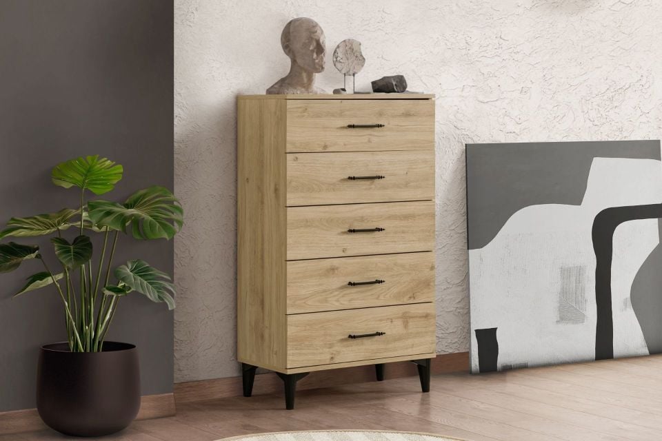 Blesk 5 Çekmeceli Şifonyer