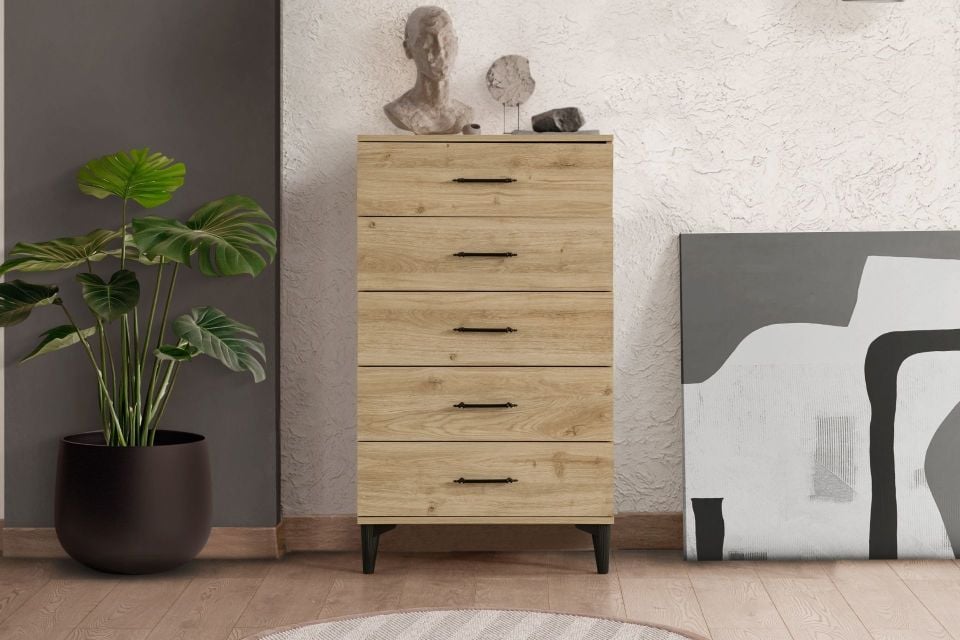 Blesk 5 Çekmeceli Şifonyer