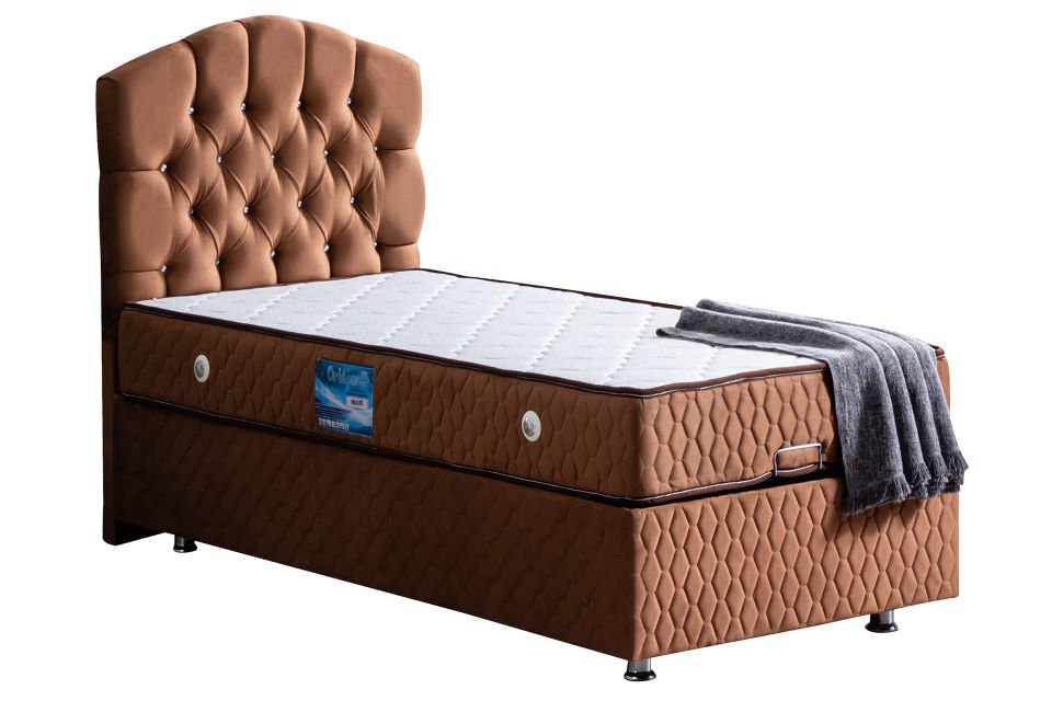 Zümrüt Baza Başlık Ortho Soft Yatak Seti 100 x 200 - Açık Kahve