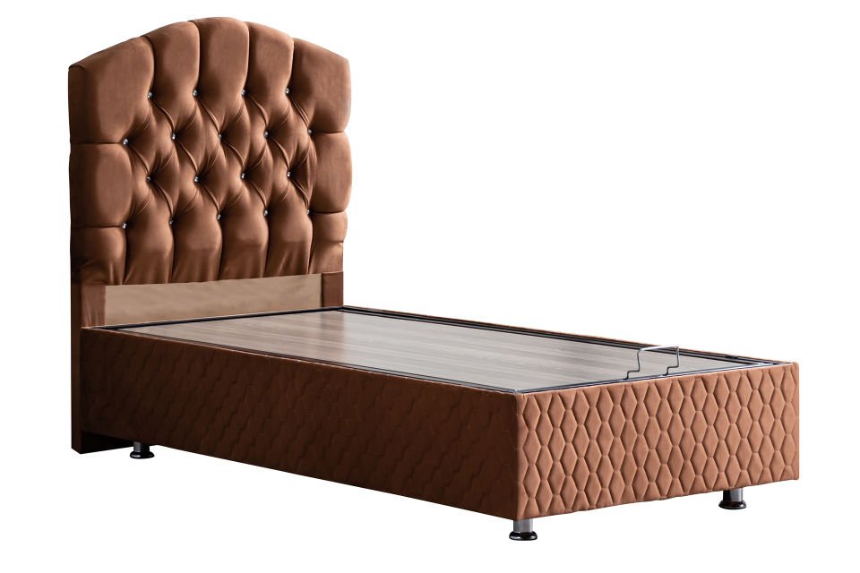 Zümrüt Baza Başlık Ortho Soft Yatak Seti 100 x 200 - Açık Kahve