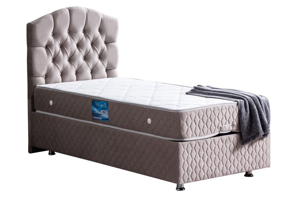 Zümrüt Baza Başlık Ortho Soft Yatak Seti 90 x 200 - Gri