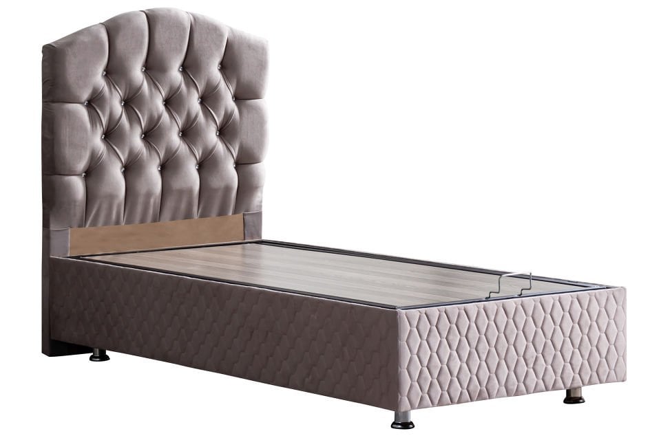 Zümrüt Baza Başlık Ortho Soft Yatak Seti 120 x 200 - Gri