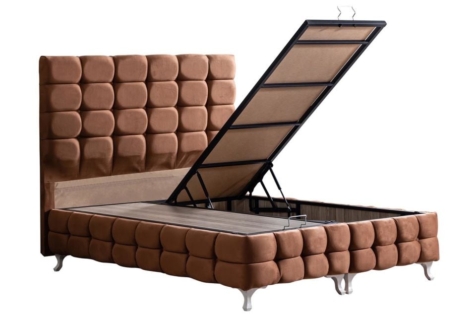 Duke Lux Baza Başlık Seti 160 x 200 - Açık Kahve