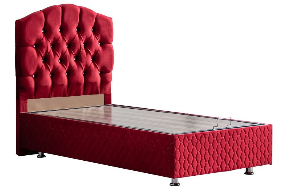 Zümrüt Baza Başlık Ortho Soft Yatak Seti 90 x 200 - Bordo