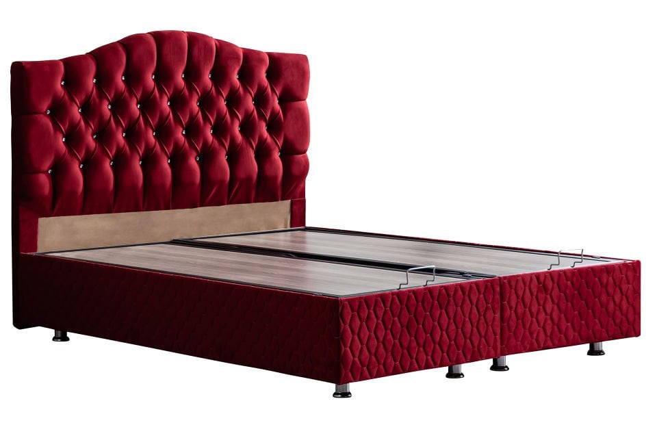 Zümrüt Baza Başlık Ortho Soft Yatak Seti 150 x 200 - Bordo