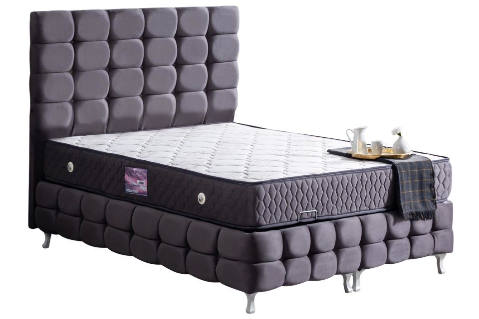 Duke Lux Baza Başlık Deluxe Yatak Seti 140 x 190 - Antrasit