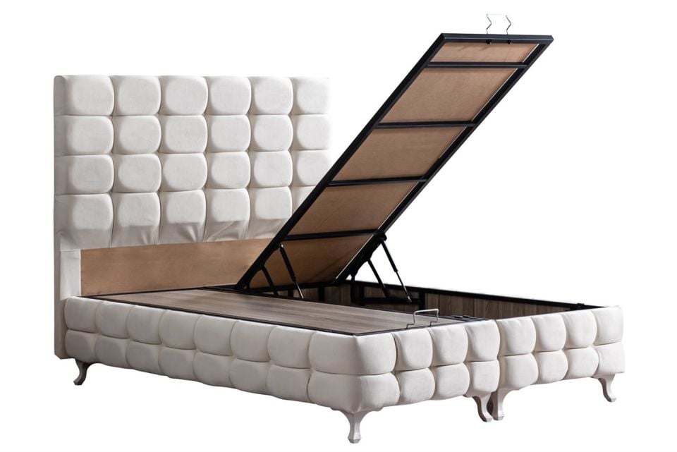 Duke Lux Baza Başlık Deluxe Yatak Seti 150 x 200 - Krem
