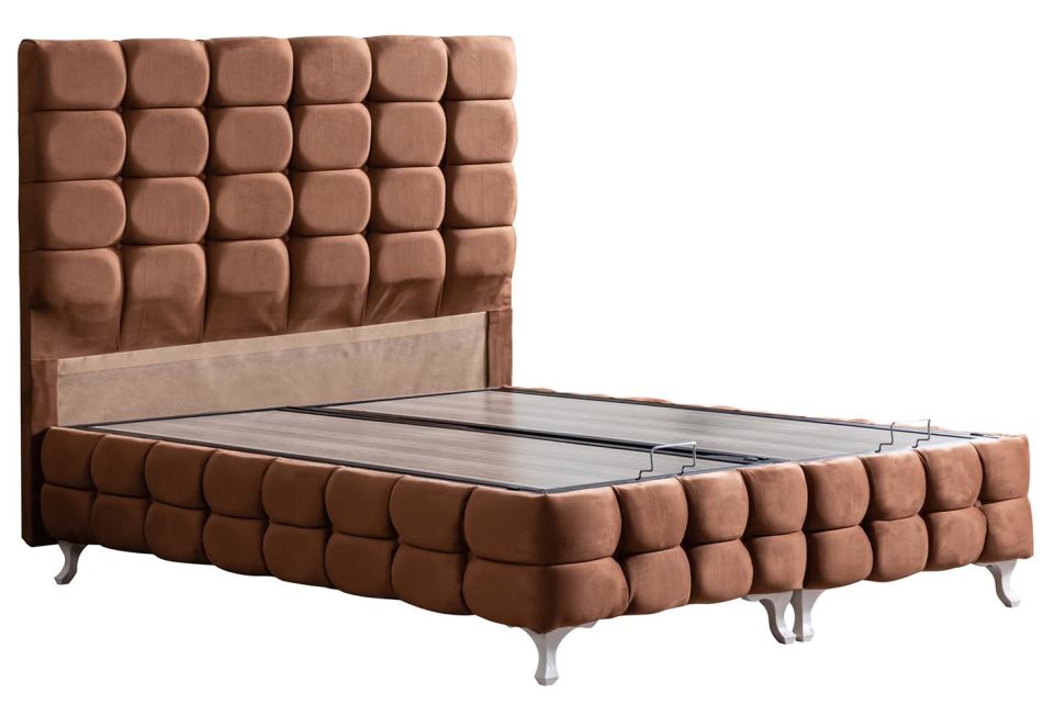 Duke Lux Baza Başlık Deluxe Yatak Seti 150 x 200 - Açık Kahve