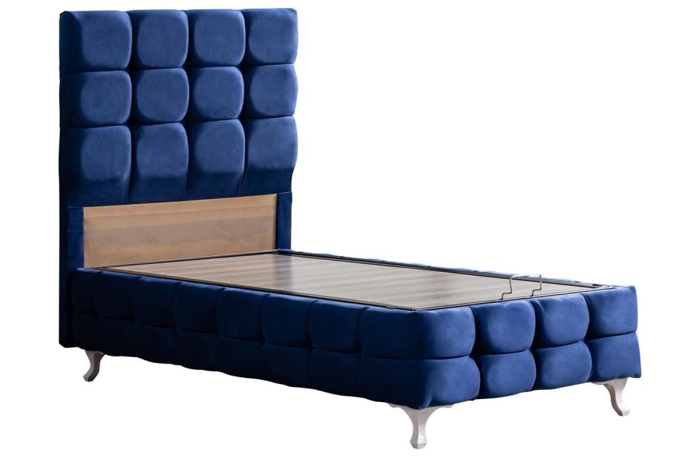Duke Lux Baza Başlık Deluxe Yatak Seti 90 x 190 - Lacivert