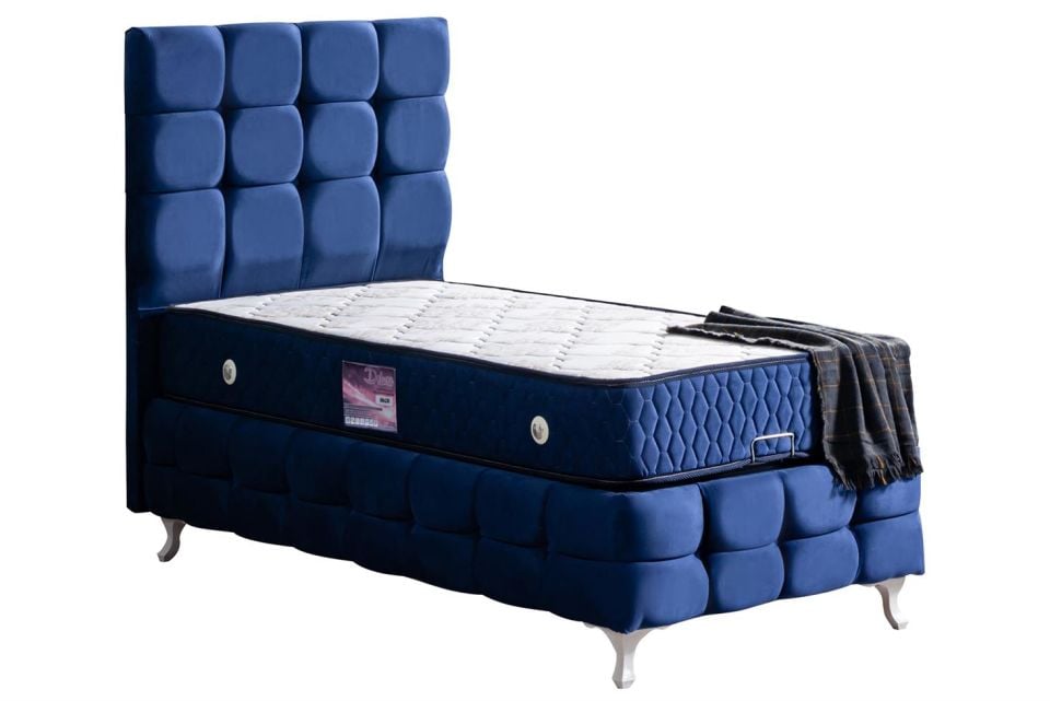 Duke Lux Baza Başlık Deluxe Yatak Seti 100 x 200 - Lacivert