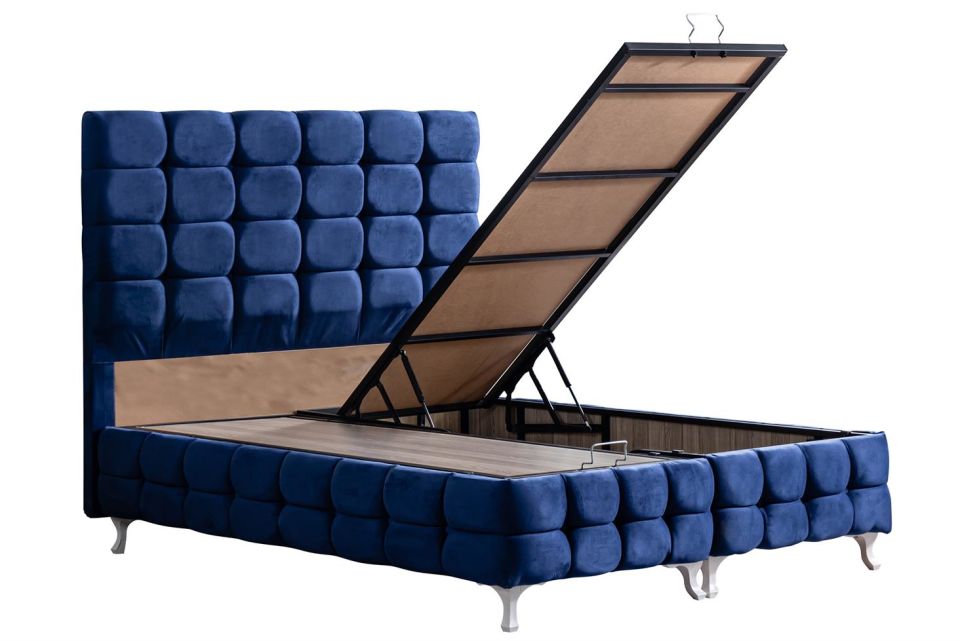 Duke Lux Baza Başlık Deluxe Yatak Seti 160 x 200 - Lacivert