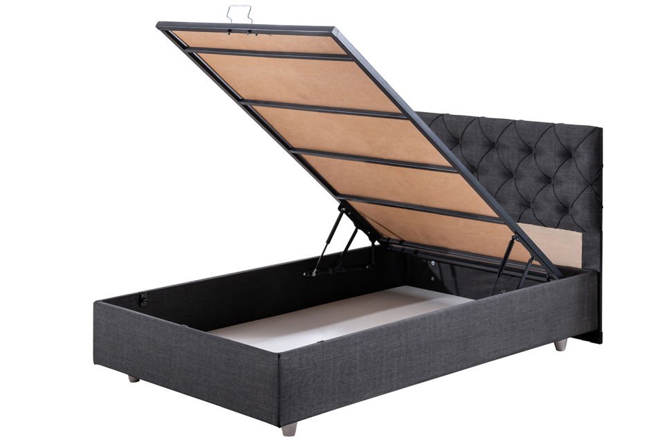 Eylül Baza Başlık Comfort Yatak Seti 90 x 200 - Antrasit