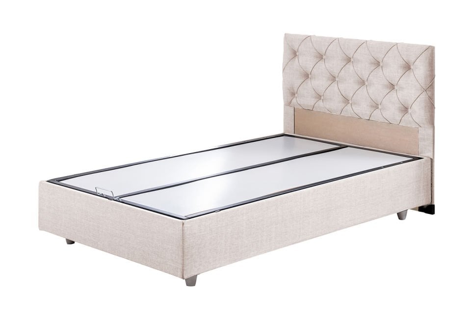 Eylül Baza Başlık Comfort Yatak Seti 90 x 190 - Krem