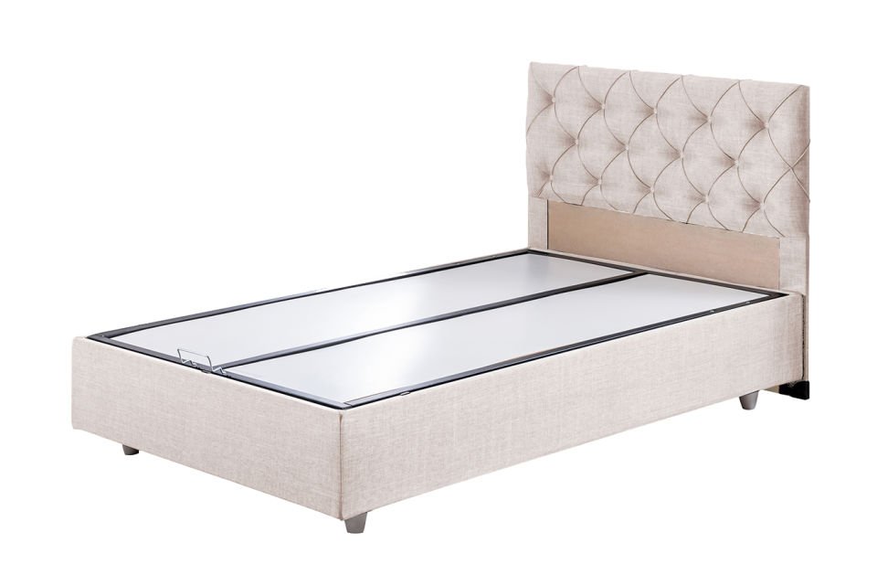 Eylül Baza Başlık Comfort Yatak Seti 90 x 200 - Krem