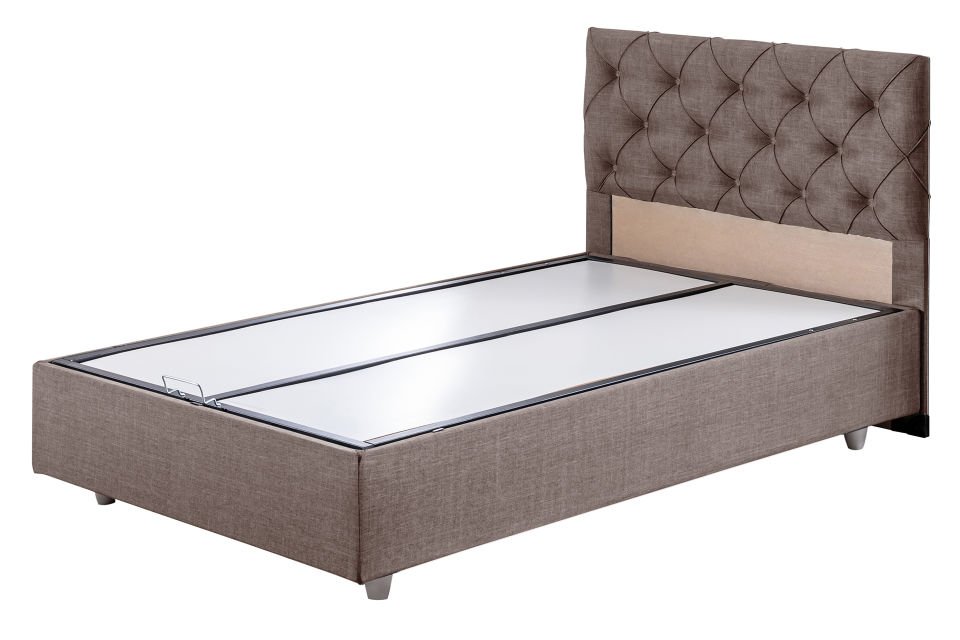 Eylül Baza Başlık Comfort Yatak Seti 90 x 190 - Kahve