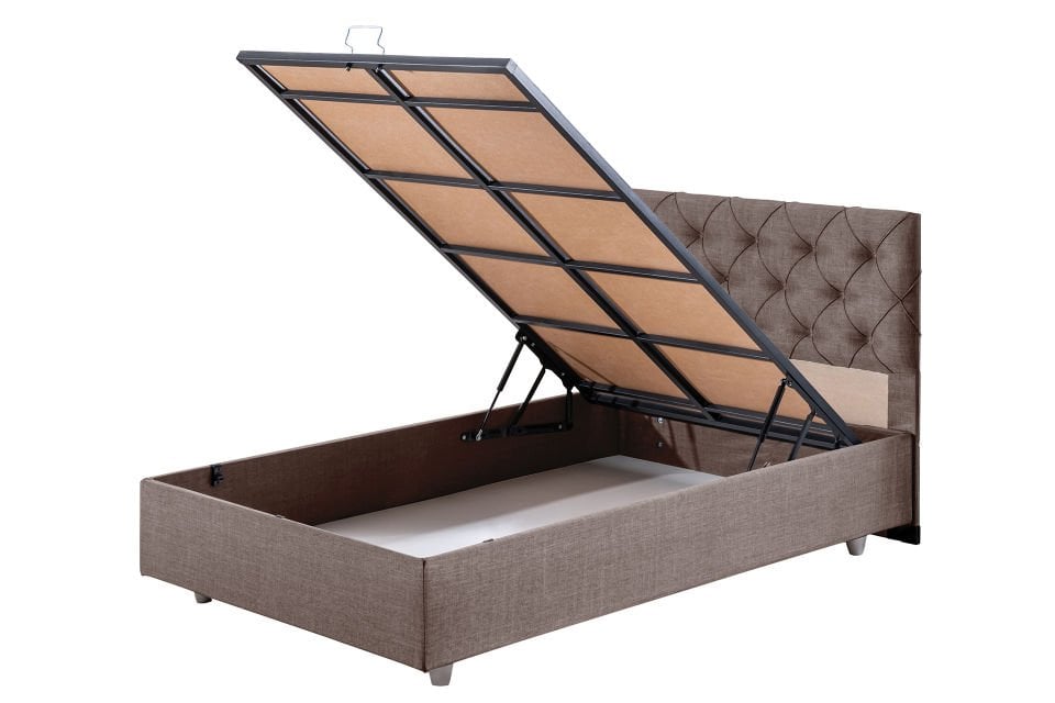 Eylül Baza Başlık Comfort Yatak Seti 120 x 200 - Kahve