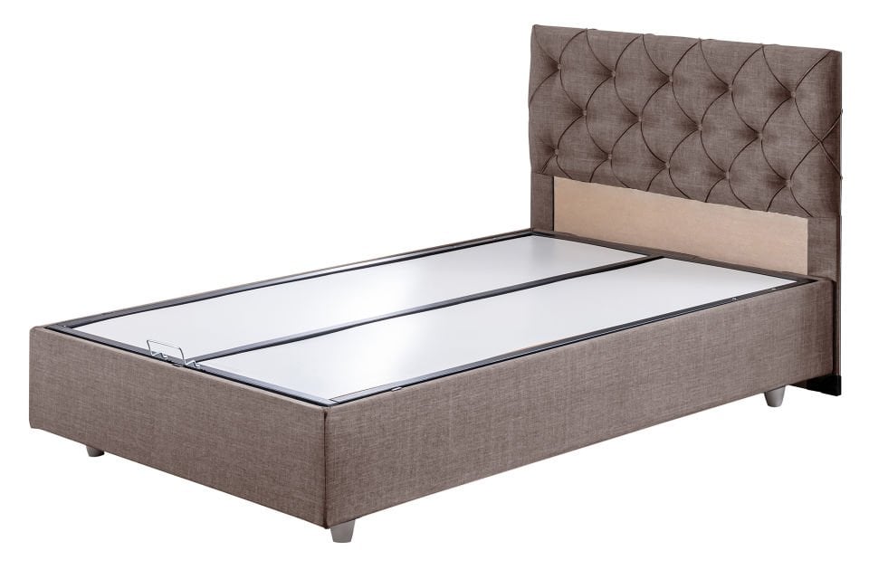 Eylül Baza Başlık Comfort Yatak Seti 120 x 200 - Kahve