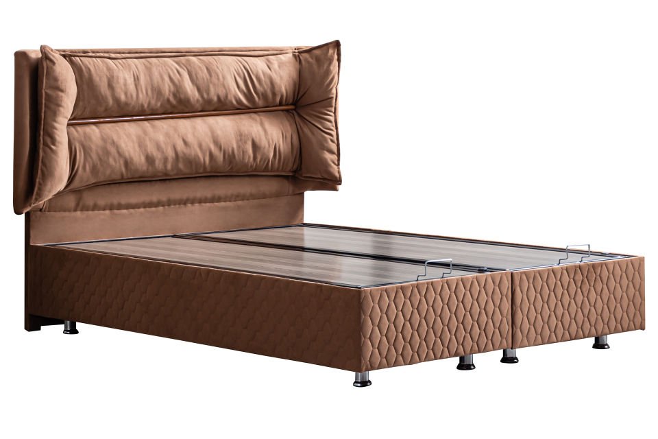 Barselona Baza Başlık Seti 90 x 190 - Açık Kahve