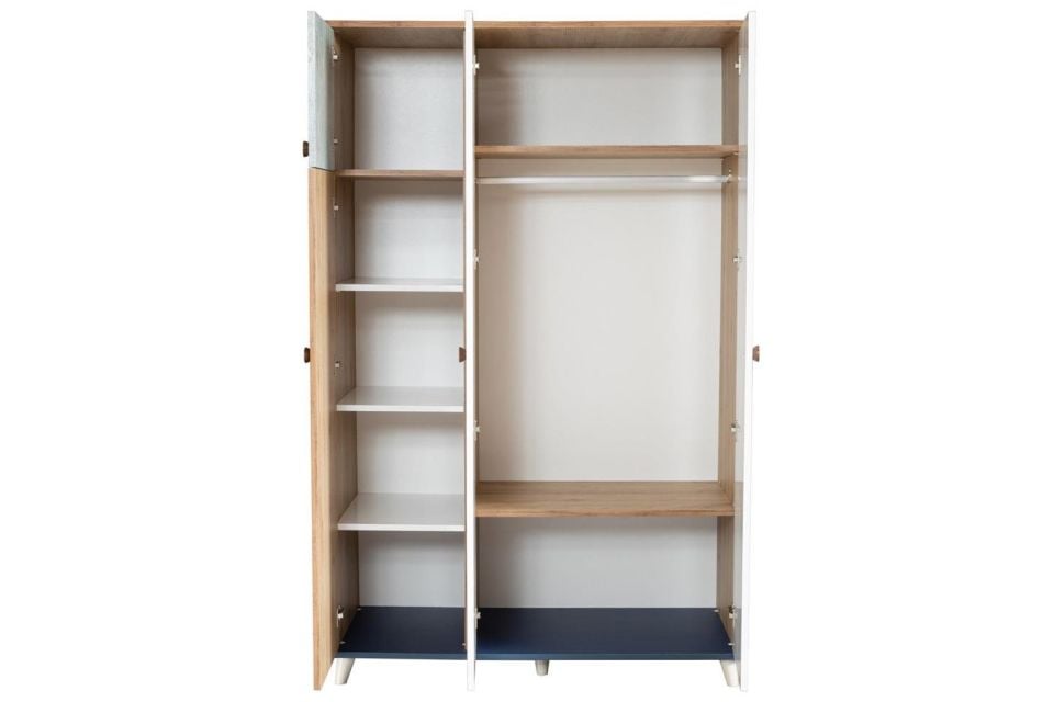 Lotus 3 Kapaklı Aynalı Dolap