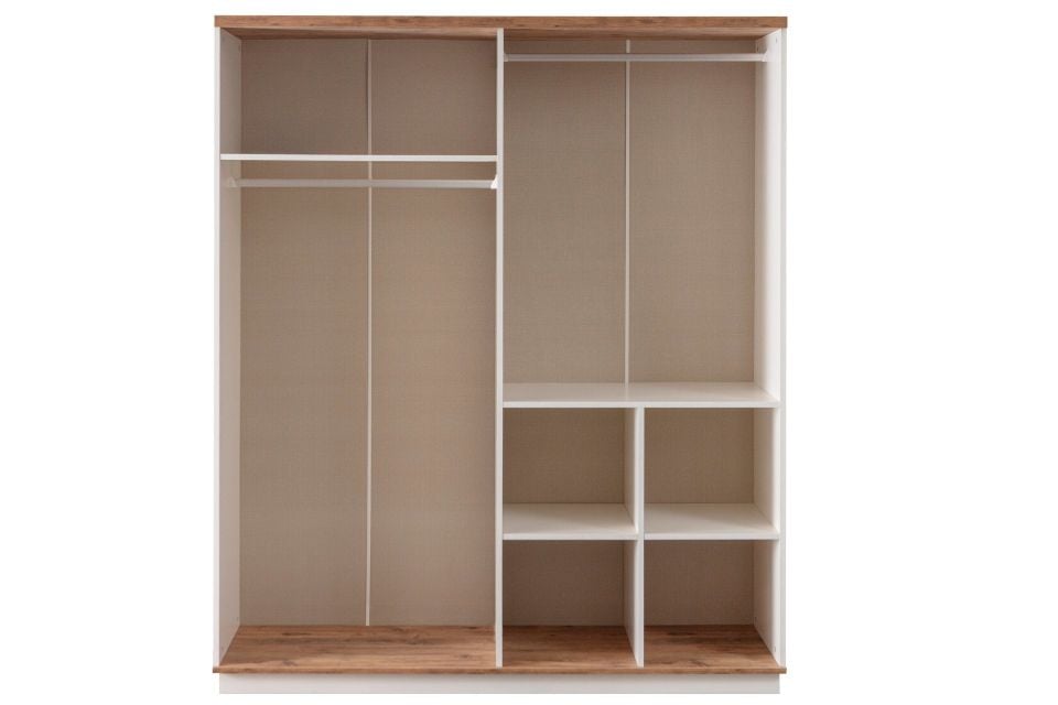 Luna 4 Kapaklı Aynalı Dolap