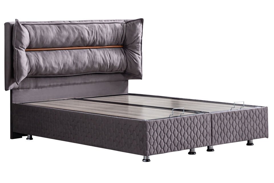 Barselona Baza Başlık Seti 150 x 200 - Antrasit