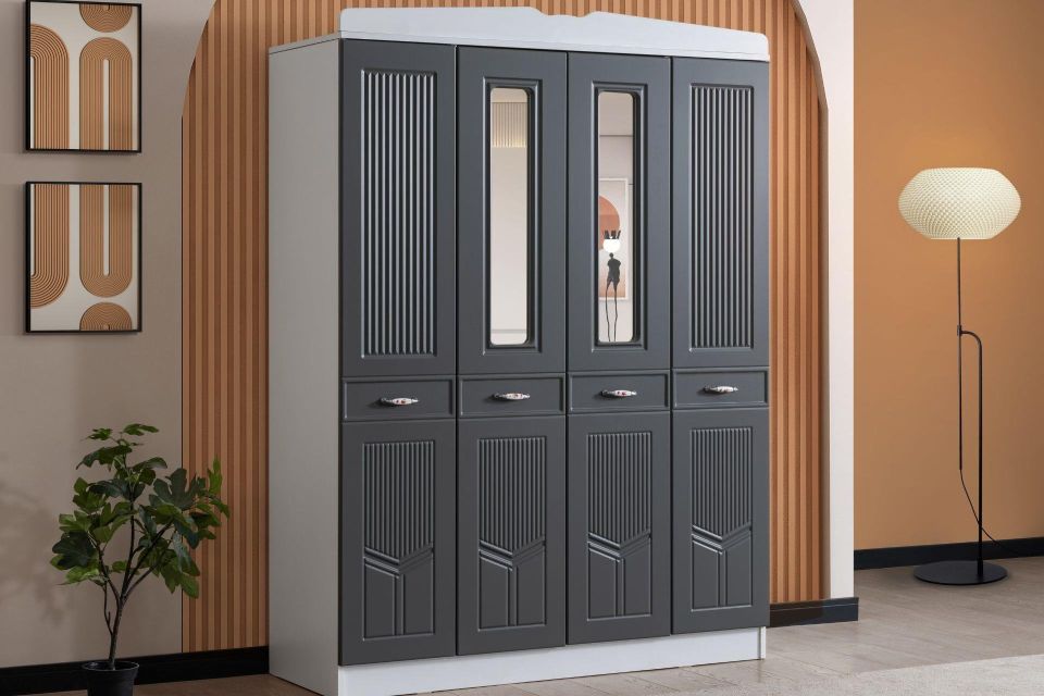 Cunda 4 Kapaklı Dolap