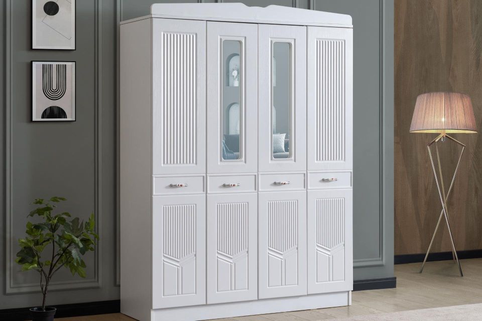 Cunda 4 Kapaklı Dolap