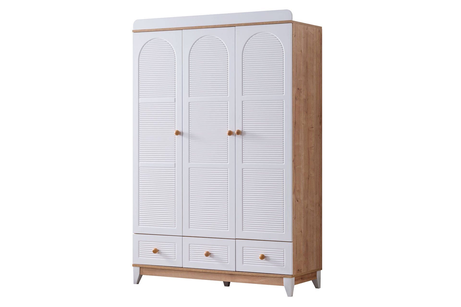 Perla 3 Kapaklı Dolap - Ceviz