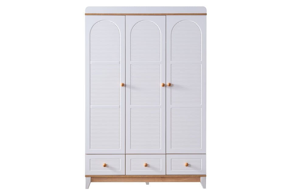 Perla 3 Kapaklı Dolap - Ceviz